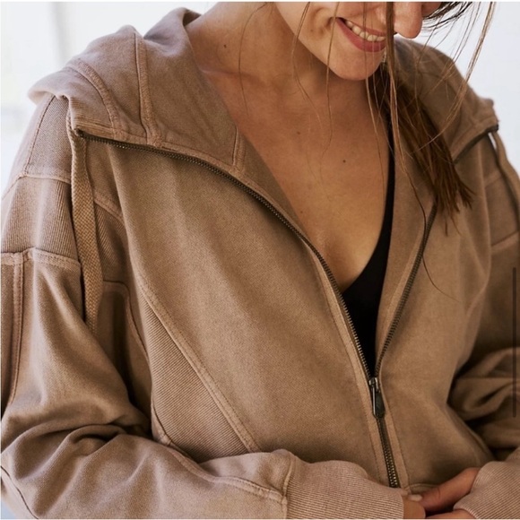 FP Movement All Your Love Oversized Zip Up Hoodie Like New! - Picture 3 of 14